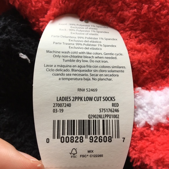 Secret Treasures | Black/Red Polka Dot Sock Set - Picture 5 of 5